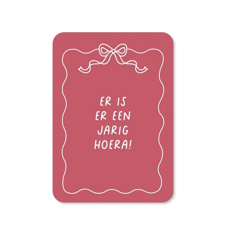 Kaart Er is er een jarig