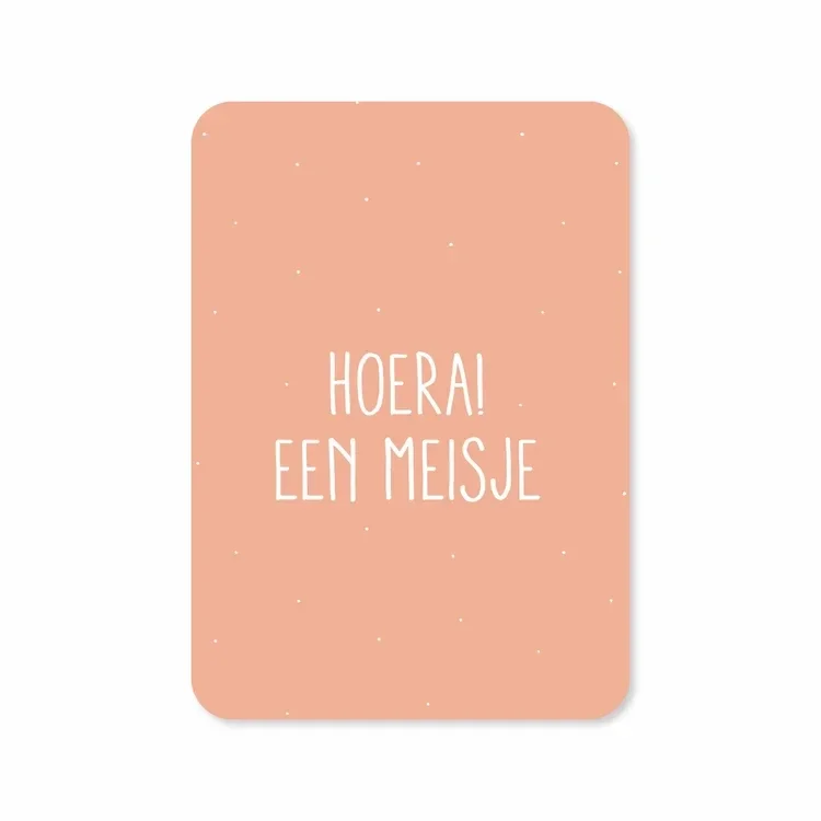 Kaart Hoera een meisje