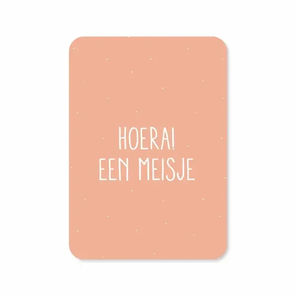 Kaart Hoera een meisje