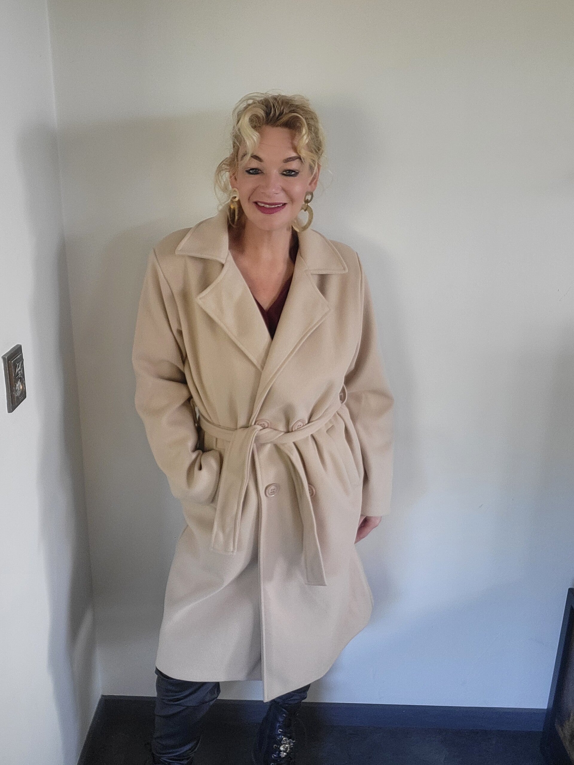 Trenchcoat – One Size (t/m maat 46) beige