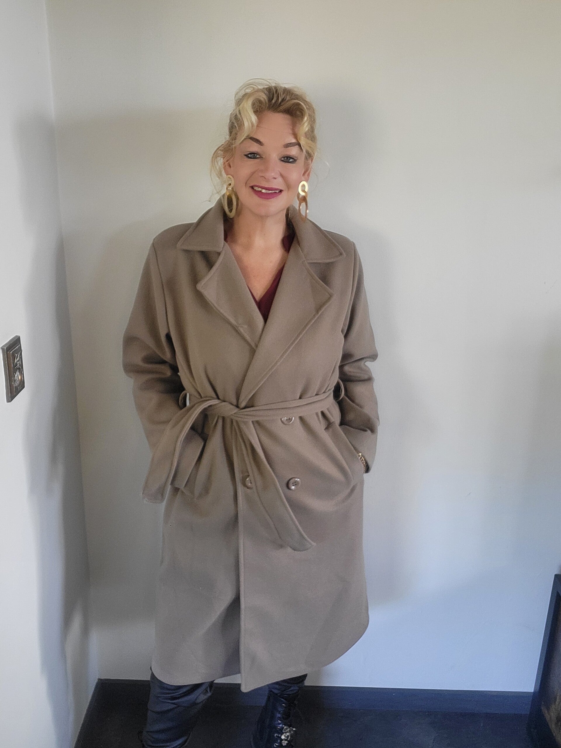 Trenchcoat – One Size (t/m maat 46) taupe