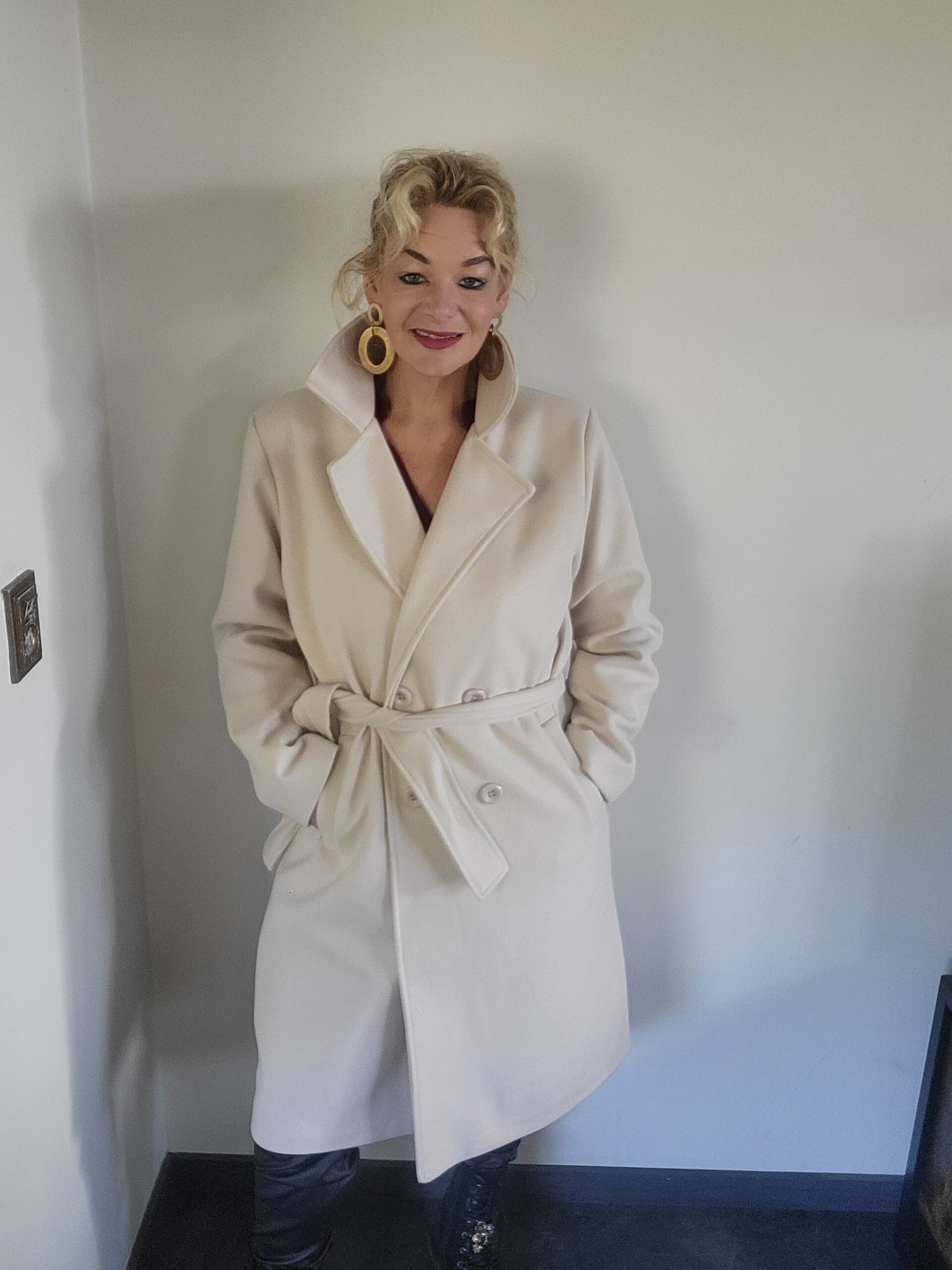 Trenchcoat – One Size (t/m maat 46) creme