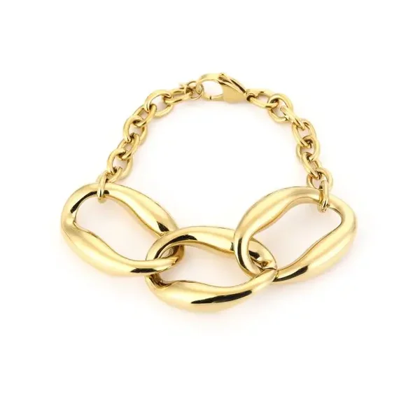 goudkleurige xl schakelarmband
