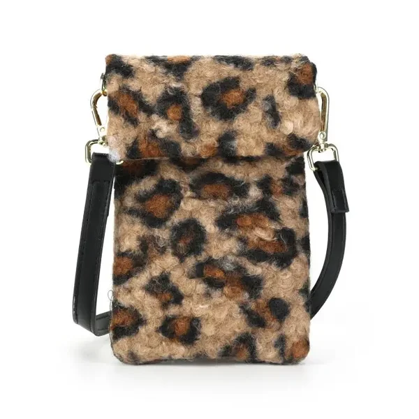 Faux Fur tasje LEO bruin