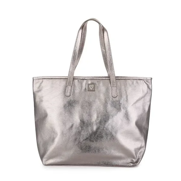 Shopper metallic  grijs