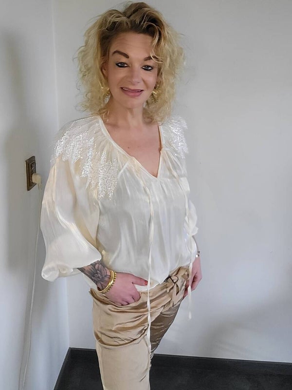 Sisi blouse creme