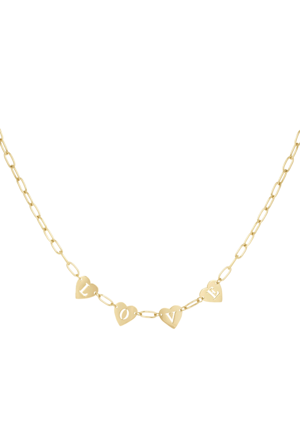 Love ketting goud