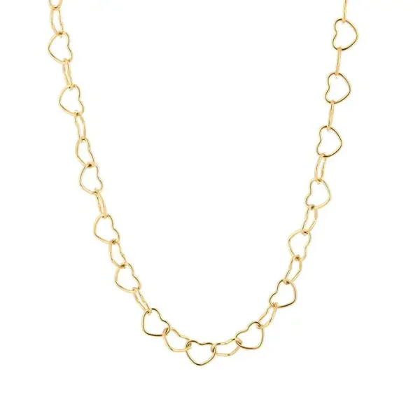 Ketting hartjes goud