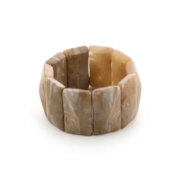Elastische armband khaki
