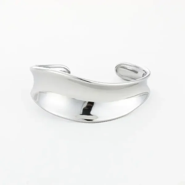 Luxe chique bangle zilver