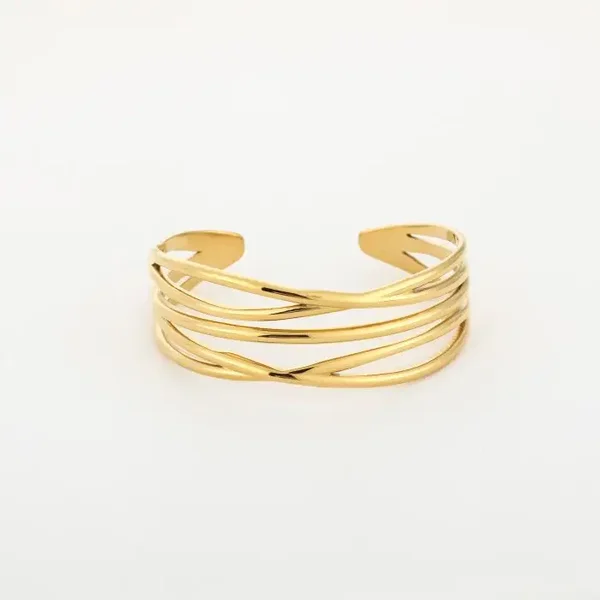 Chique bangle goud