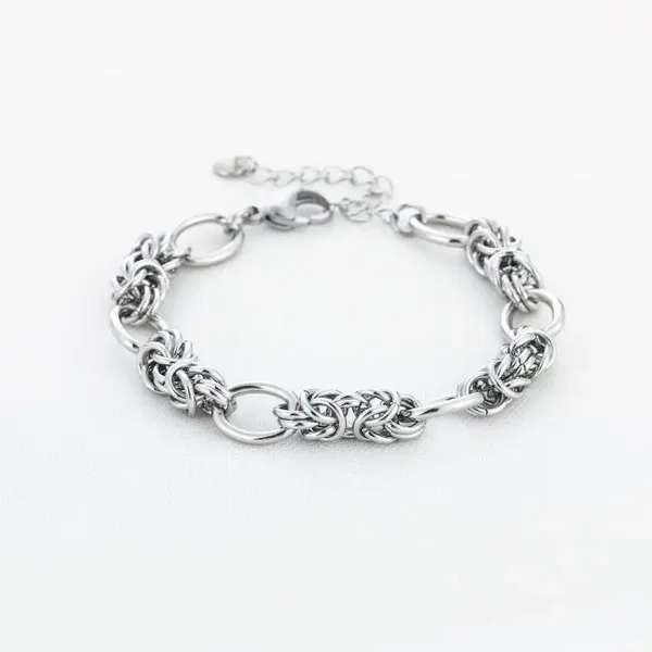 Basic schakelarmband rvs zilver