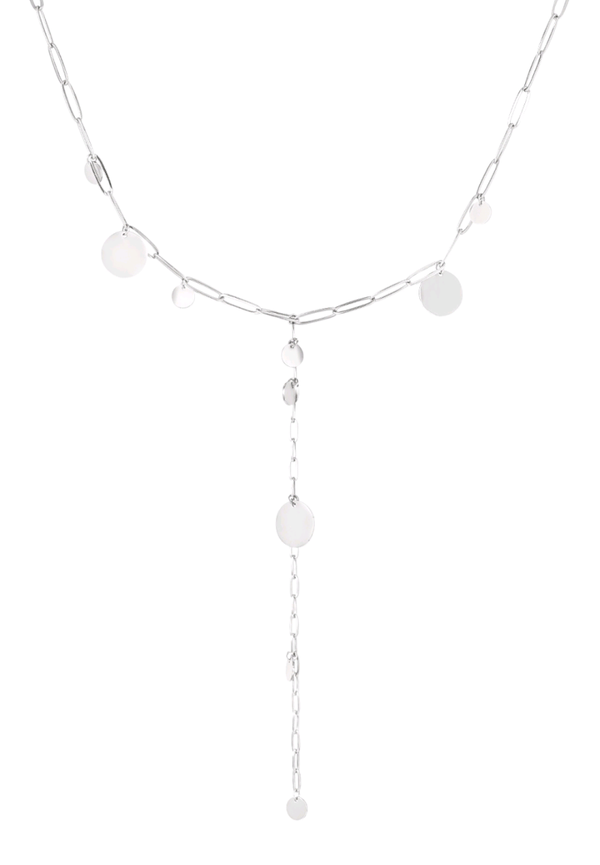 Ketting coins zilver stainless steel