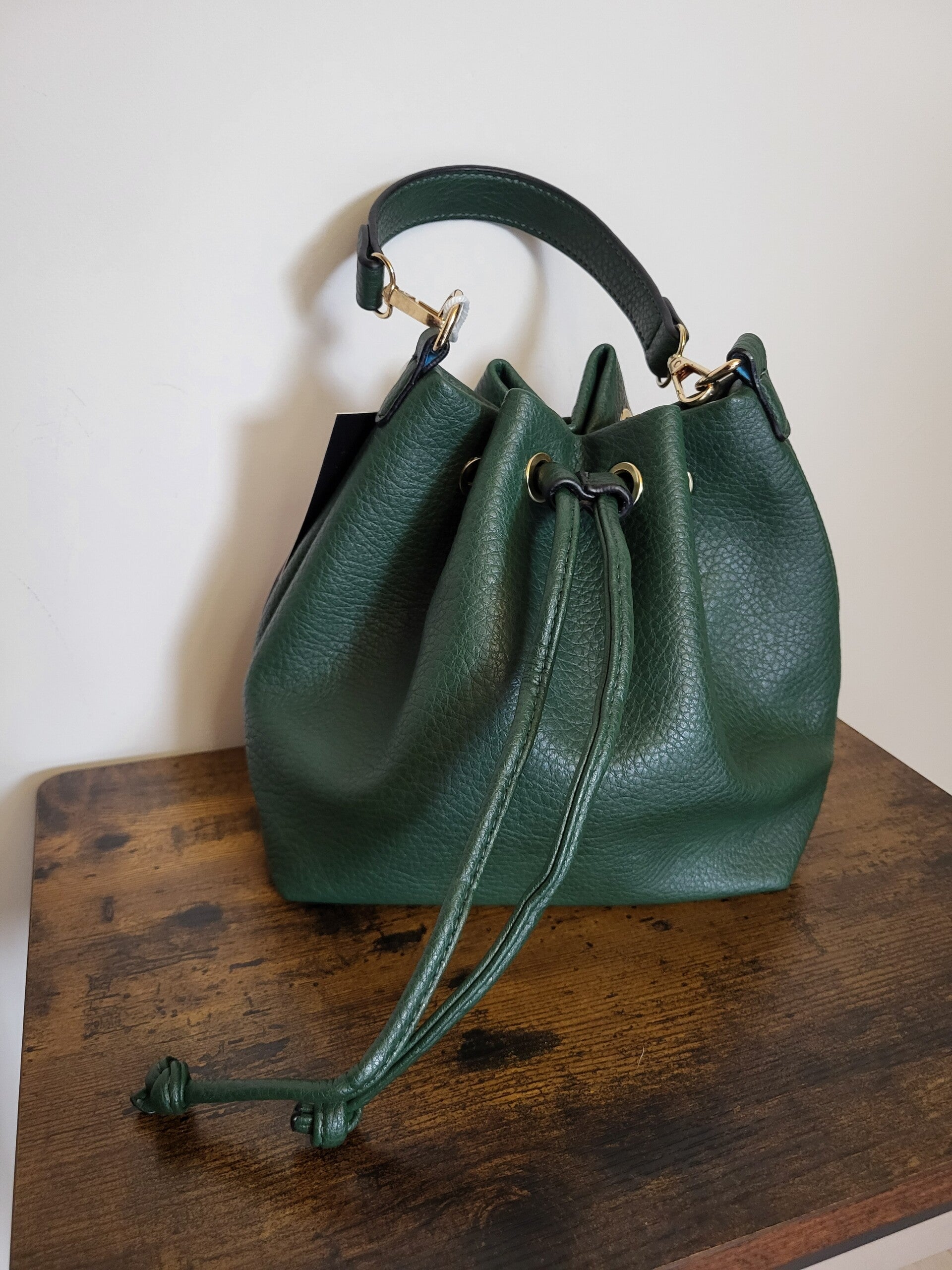 Buidel tas groen met strap