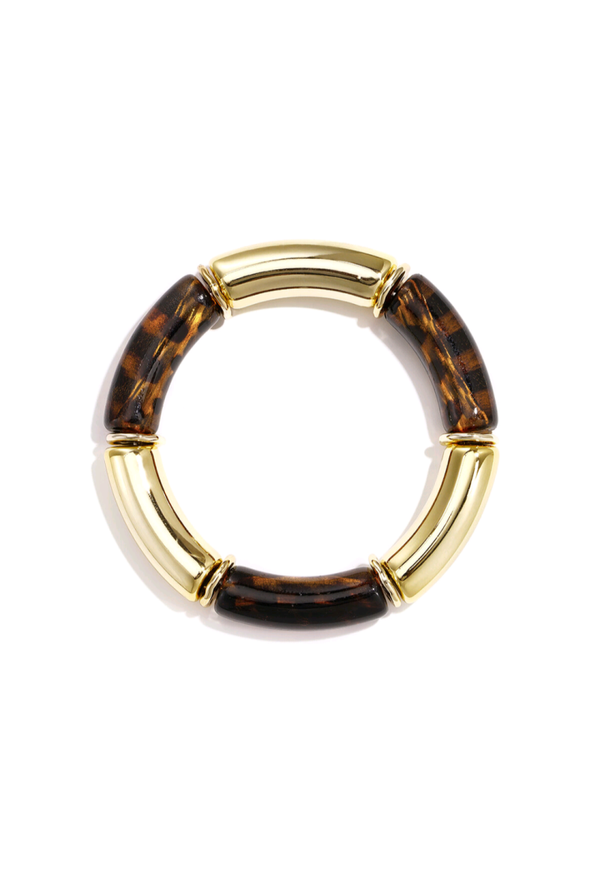 Armband goud bruin