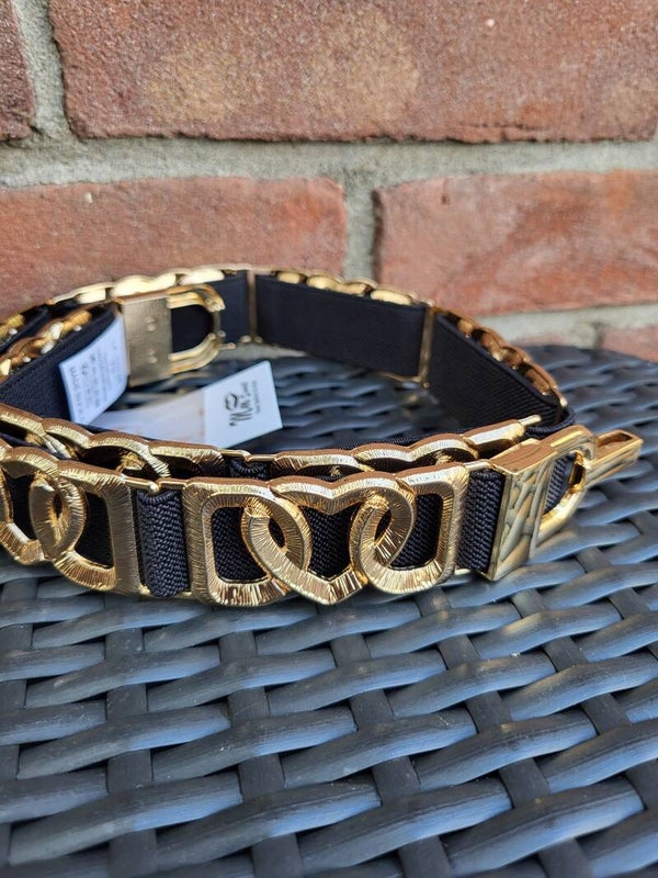 Riem elastisch hart goud