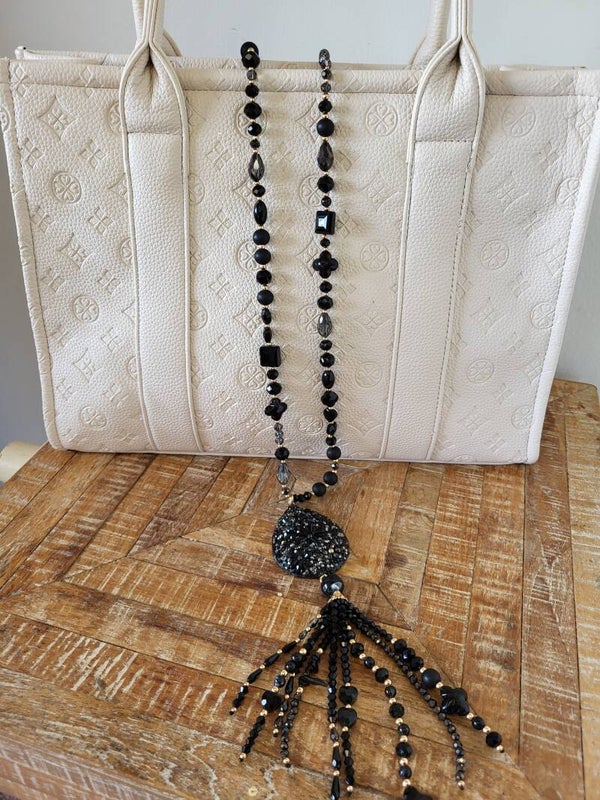 Lange ketting zwart
