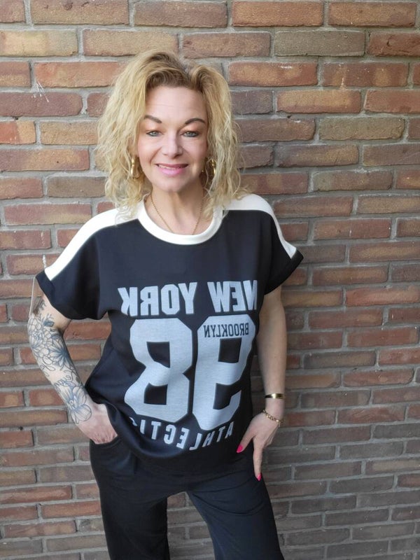 Shirt New york zwart