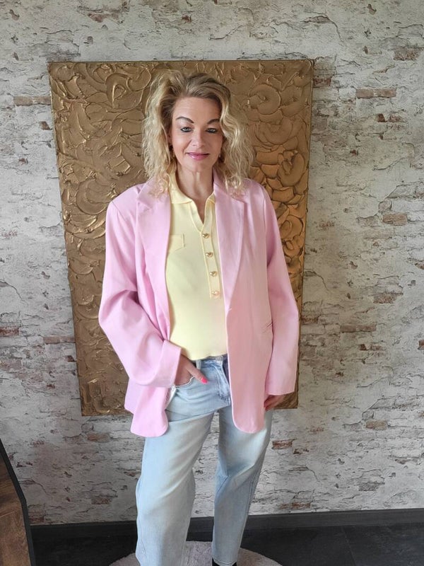 Blazer soft roze