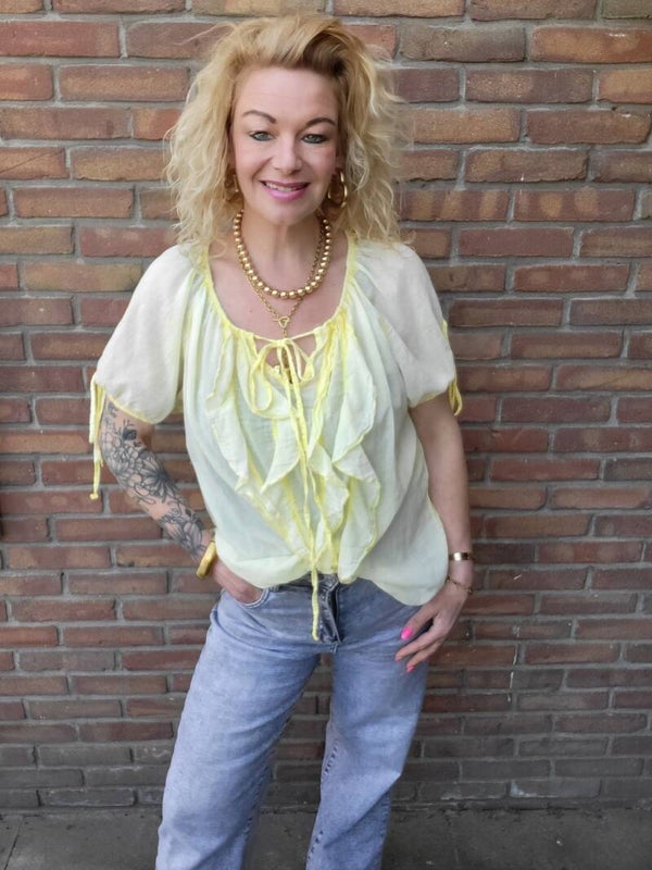 Roesel blouse butter yellow