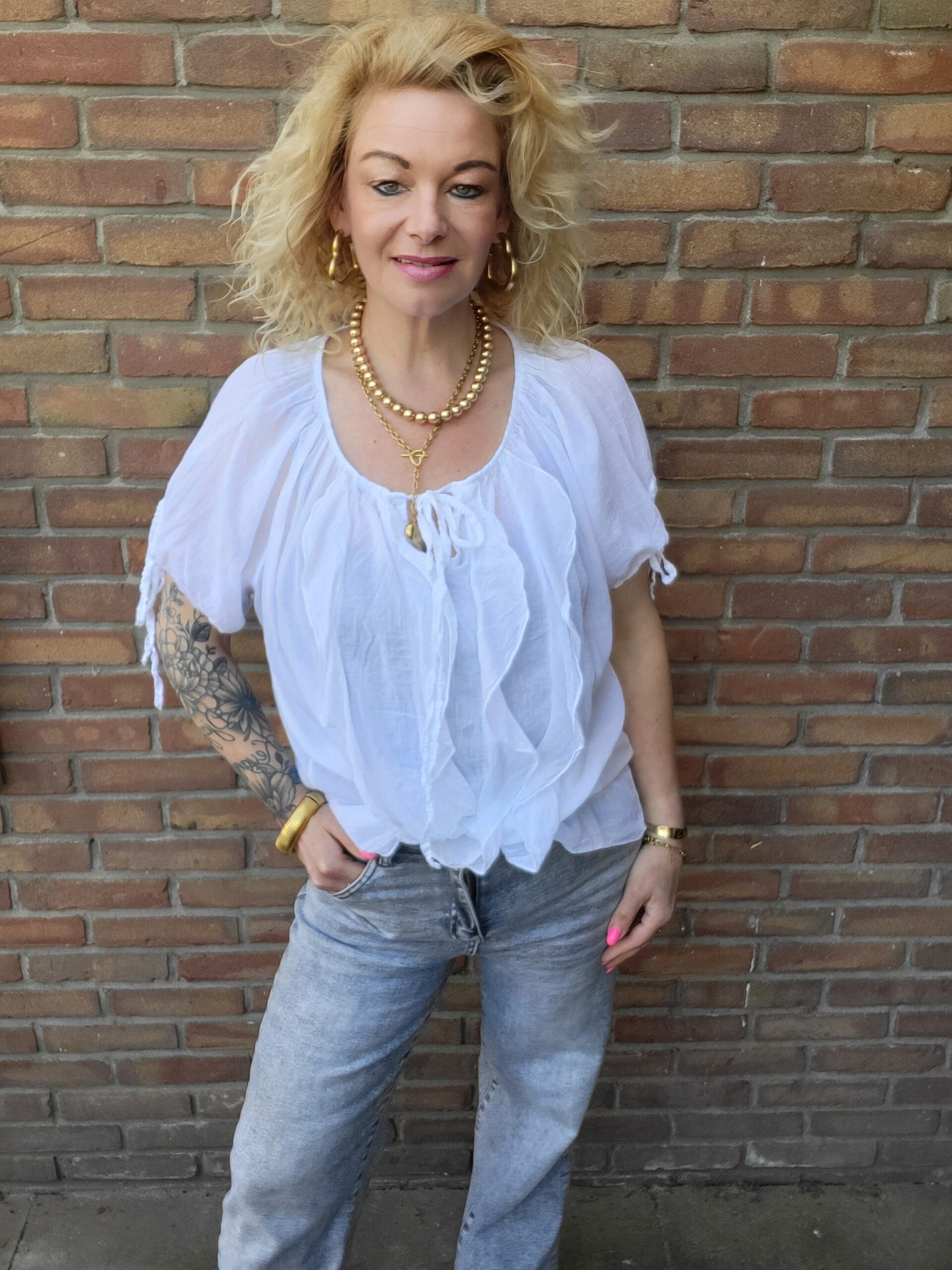 Roesel blouse wit