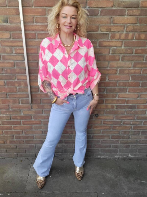 Flare jeans goodies strass