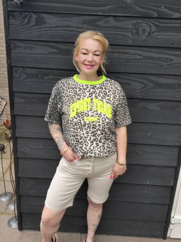 Korte broek beige
