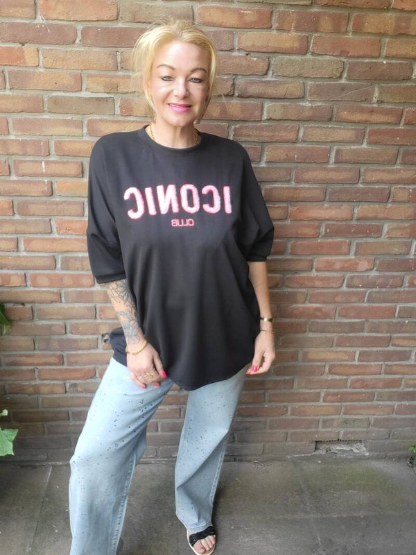 Iconic shirt zwart