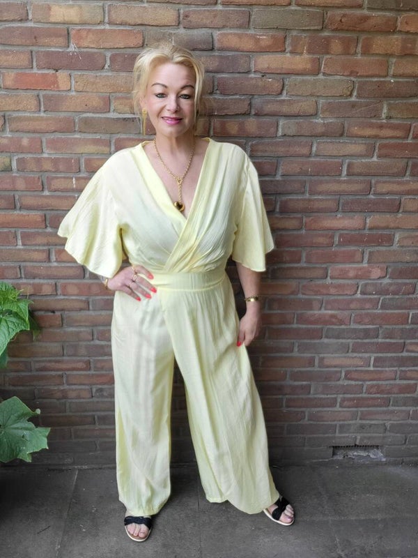 Jumpsuit butter yellow