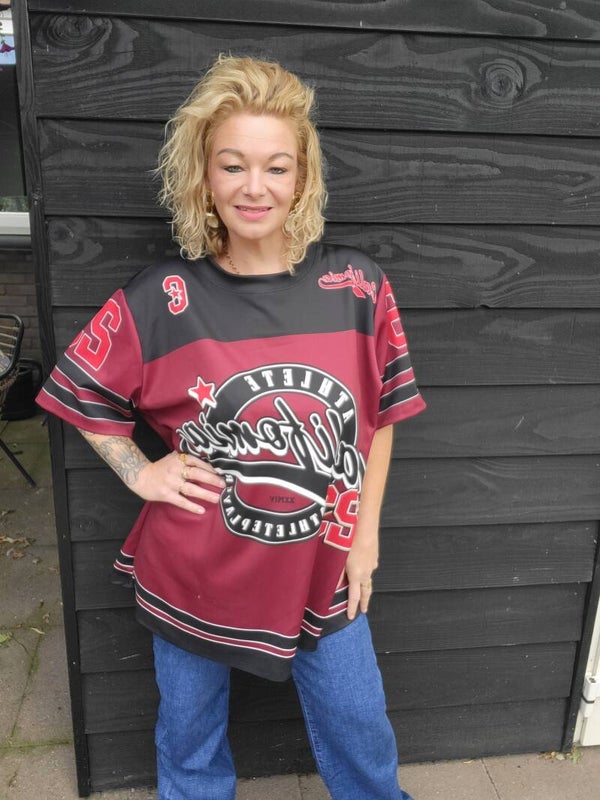 Baseball shirt bordeaux