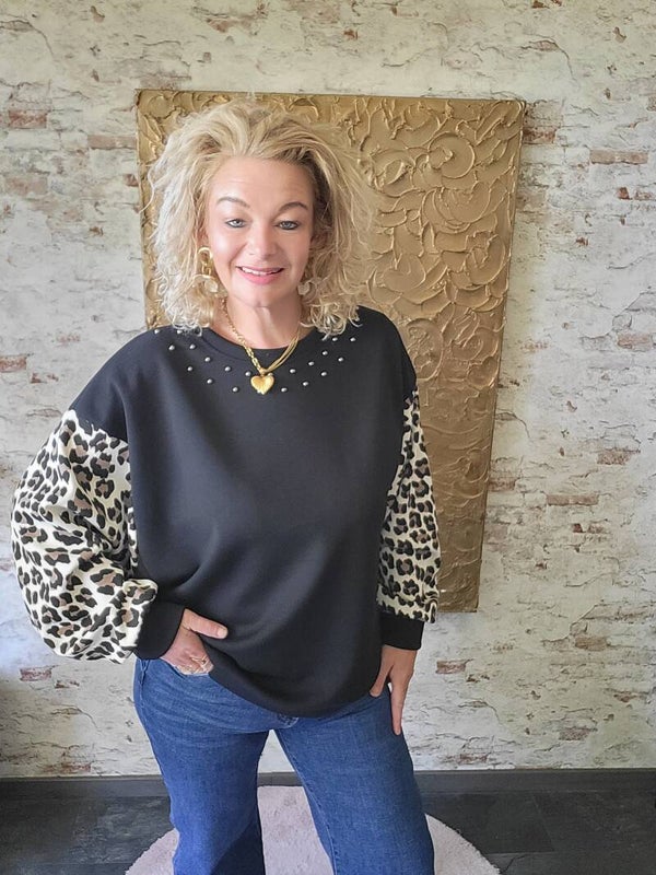 Sweater panter zwart