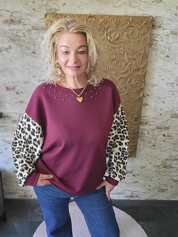 Sweater panter bordeaux