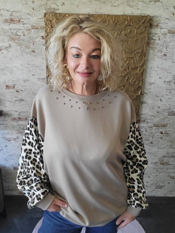 Sweater panter taupe