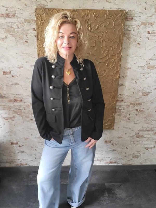 Jacket knoopjes zwart
