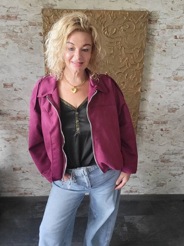 Jacket ballon bordeaux