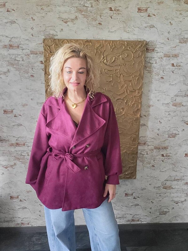 Trenchcoat soft bordeaux