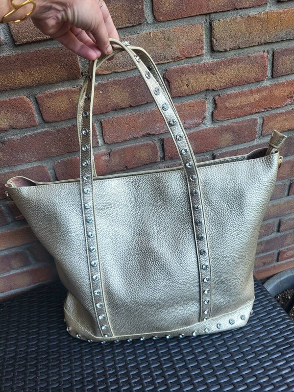 Shopper goud bling
