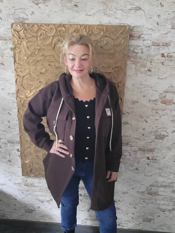 Vest Jen bruin