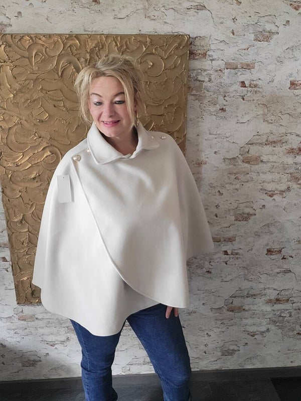 Poncho creme
