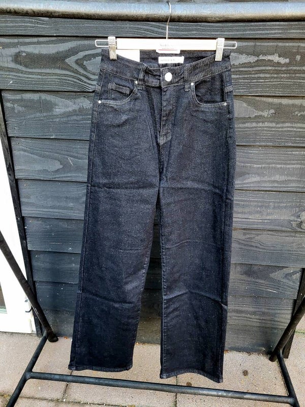 Wide leg zwart denin