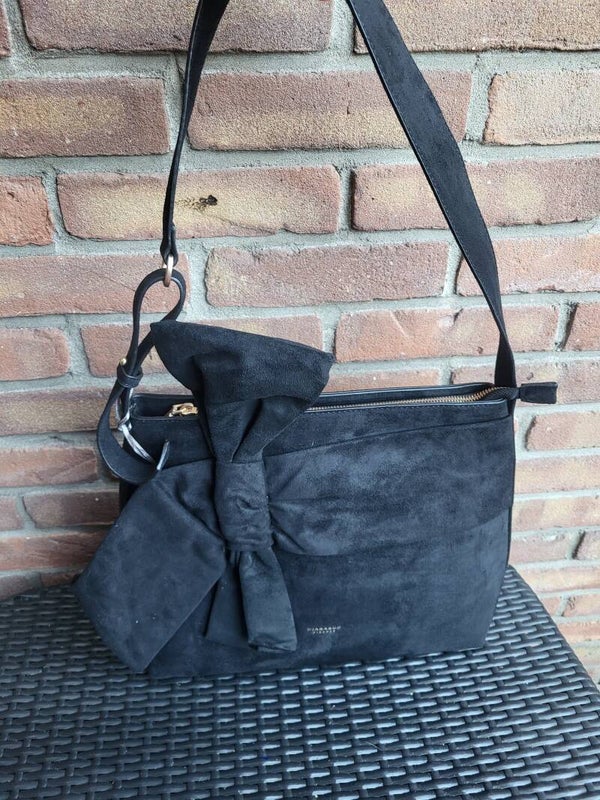 Strik handtas zwart