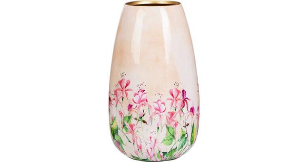 Vaas roze bloemen