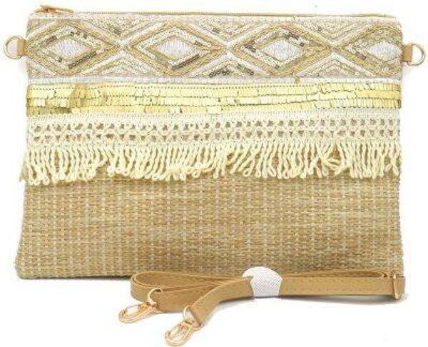 Ibiza clutch goud