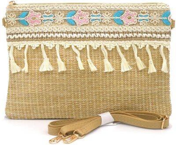 Ibiza clutch met tassel