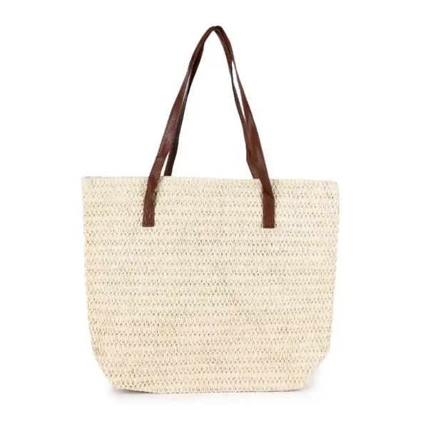 Strandtas shopper beige