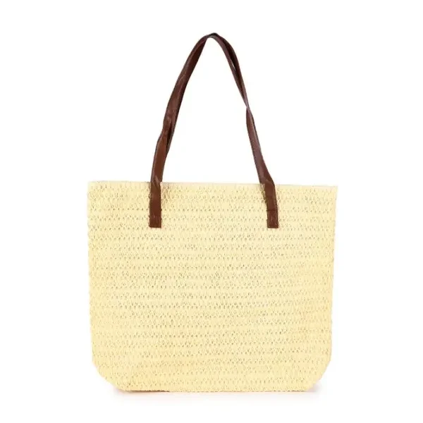 Strandtas shopper geel