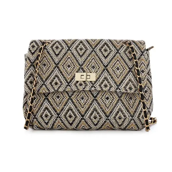Zomer clutch tas zwart