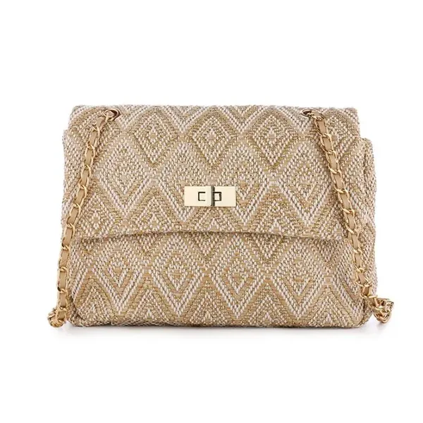 Zomer clutch tas Beige