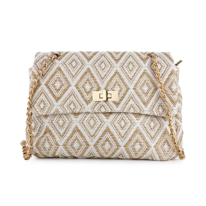 Zomer clutch tas off white