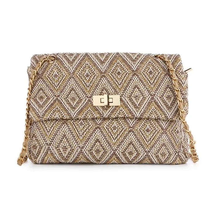 zomer clutch tas Khaki